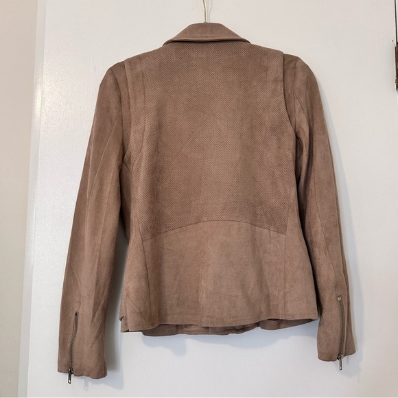 Market & Spruce Faux Suede Zip Moto Jacket - Picture 3 of 8